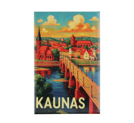 Kauno magnetas su Vytauto Didžiojo tiltu Kauno magnetas su Vytauto Didžiojo tiltu